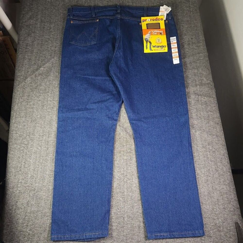 Wrangler Pro Rodeo Competition Jeans Men 44x30 Cowboy Cut Blue Original Fit NWT
